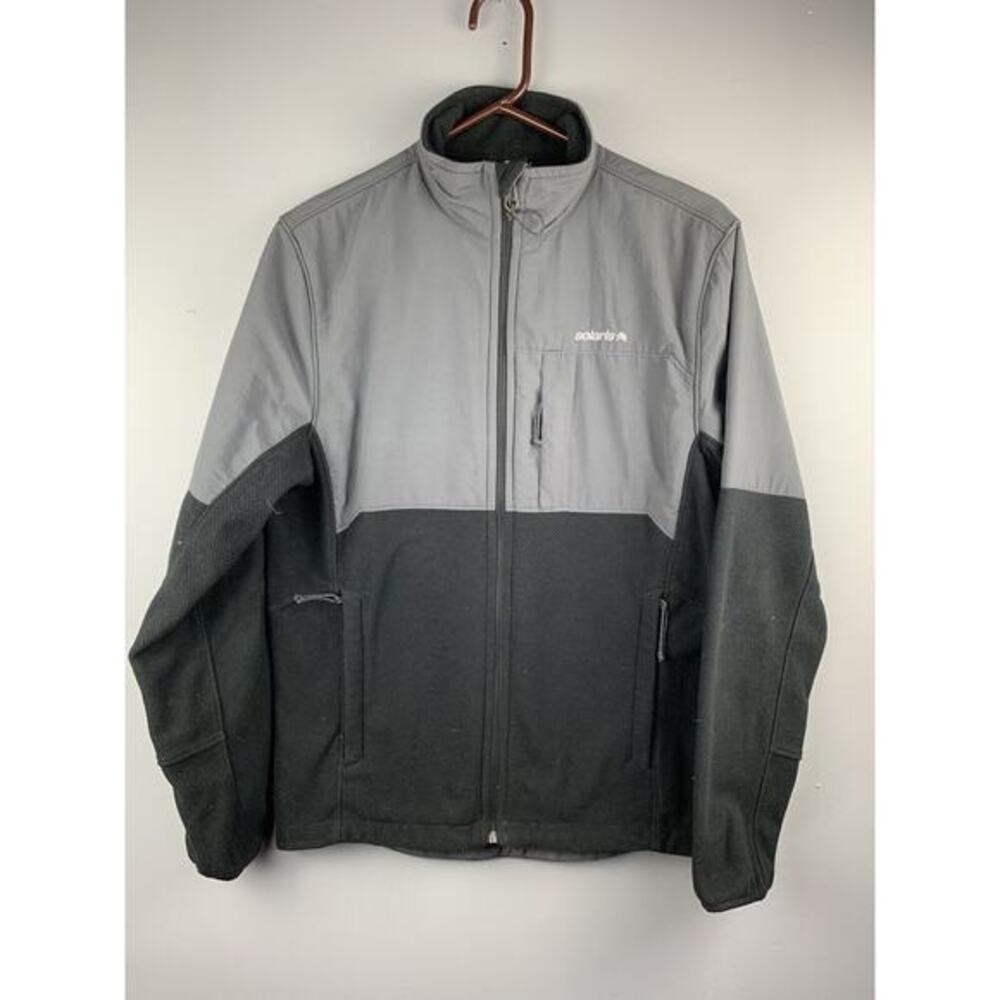 Solaris Jacket Mens size small Soft shell/Fleece black/gray Pockets Full Zip